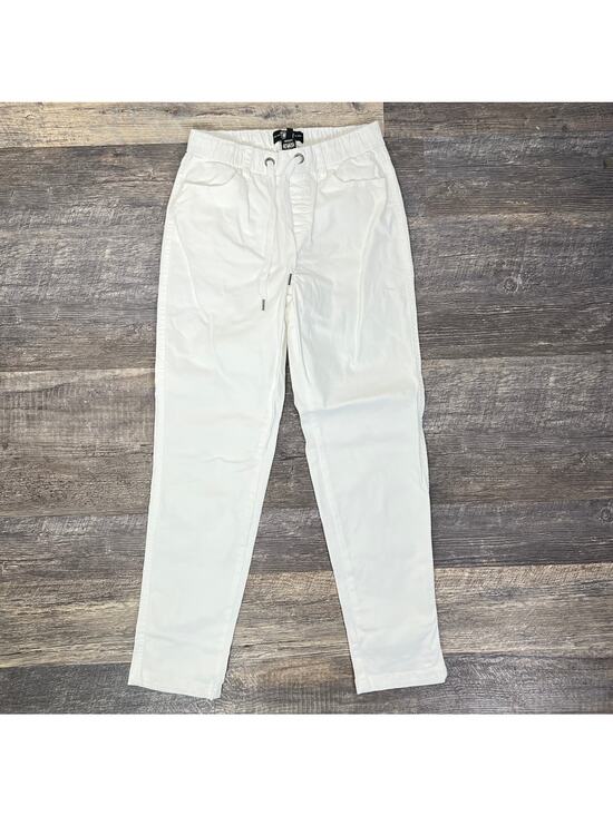 Rewash Denim - Rewash white elastic waist slim leg jeans size small S B160